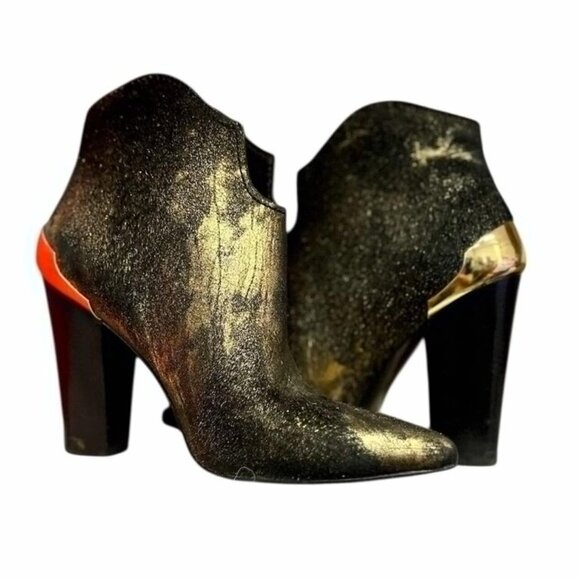 Sigerson Morrison Pony-Style Calfskin Ankle Boots - Picture 1 of 3